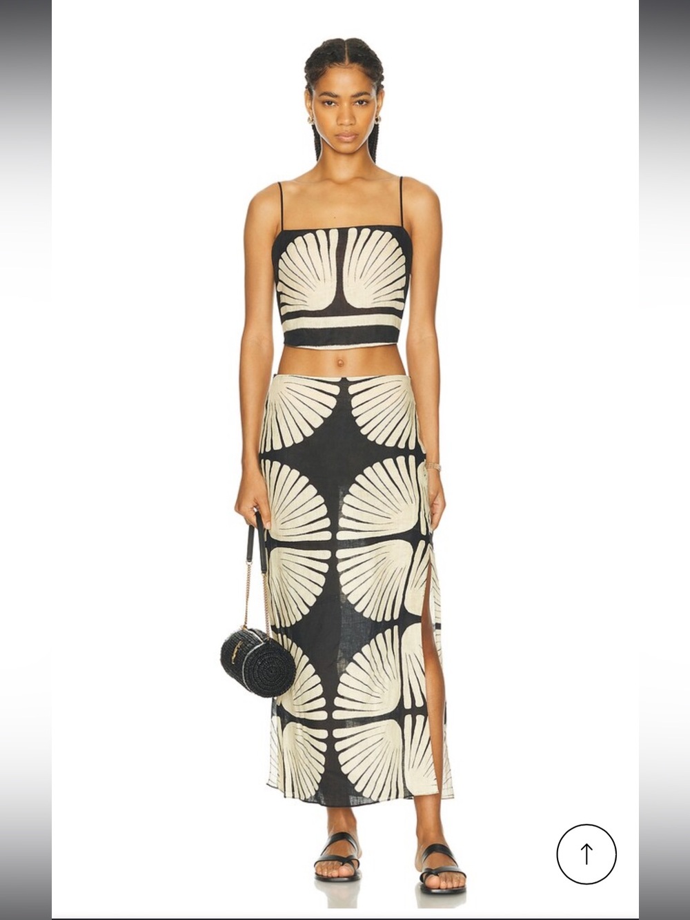 Johanna Ortiz Aura Amazonica Ankle Skirt Print Midi Skirt with top 2 skirt 4
